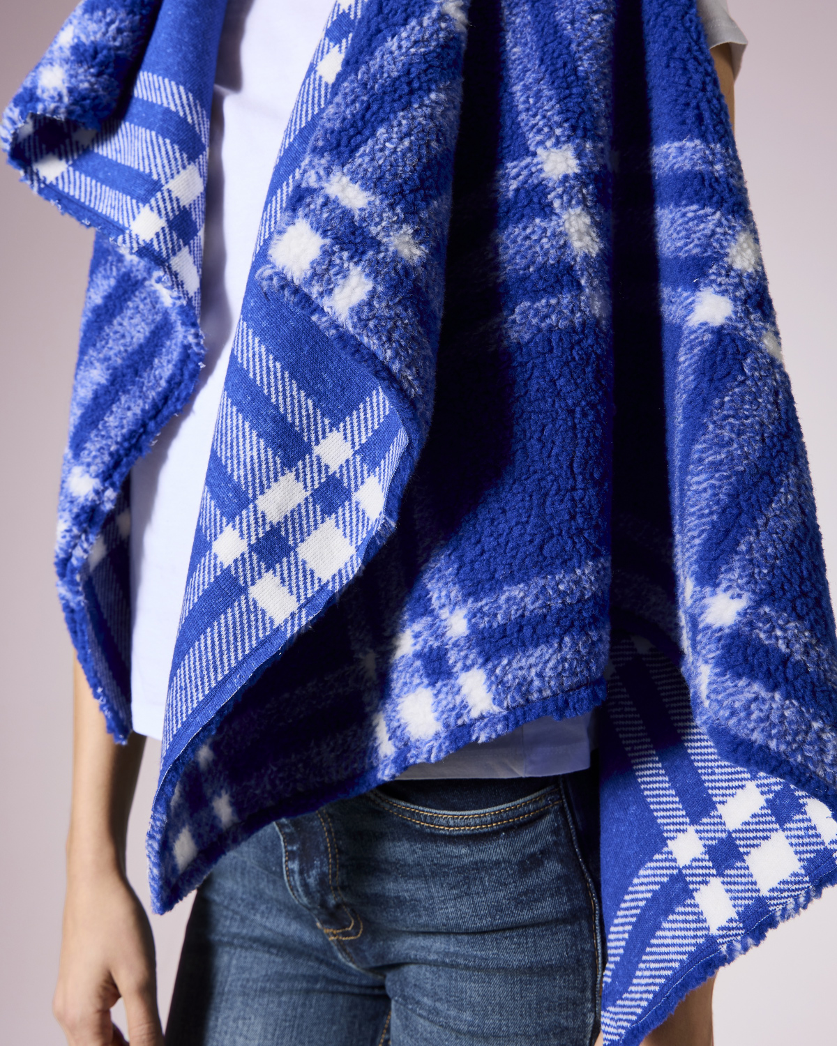 Smanicato Shearling Electric Blue - immagine 3